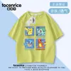 Camiseta Infantil de Manga Curta Co-Branded Pokemon Anime Infantil Cartoon do Pikachu Algodão Puro Meia Manga 5