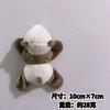 Pegatina para refrigerador de muñeco de panda, lindo muñeco de peluche de dibujos animados, regalo de recuerdo turístico de Chengdu, pegatina magnética de panda rojo