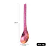 Cuchara de Lingote de Cristal de Titanio Puro Cuchara de Postre de Mango Largo Cuchara de Sopa Cuchara de Arroz para Estudiantes Cuchara de Exterior Juego de Cubiertos de Titanio