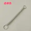 Cuerda de Resorte de Alambre de Acero Accesorios para Equipaje Cuerda Elástica Llavero Cuerda Perdida Cuerda de Resorte Telescópica Cordón para Utensilios de Cocina Cuerda Antiperdida