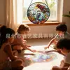 Atrapasol de Vidrio de Colores Estilo Océano Sirena, Adorno Colgante Popular para Decoración de Ventanas de Comercio Electrónico Transfronterizo