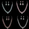 Oferta especial moda moda novia cadena joyería de boda actividades joyería cadena de diamantes de imitación multicolor opcional