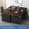 Escritorio y silla de oficina para personal de dos plazas, escritorio moderno simple para jefe de oficina, escritorio para computadora de empleado lado a lado