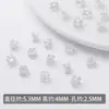 Pulsera con Espaciador de Flor de Copo de Nieve de Seis Pétalos y Perla de Cintura Delgada, Flor Hueca de Pétalo de Color Conservado, Chapado en Oro de 18 Quilates, Accesorios para Manualidades DIY
