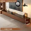 Móvel de TV de chão para sala de estar, novo modelo 2026, estilo mid-century, para apartamentos pequenos, sem necessidade de instalação, combinação de mesa de centro e móvel de TV