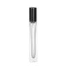 Frasco de perfume de 10 ml em linha reta redonda e grossa frasco de spray portátil retangular frasco de vidro de parede grossa