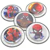 Versão de Teste de Amostra de Etiqueta Plástica com Gotejamento Colorido UV Flash do Homem-Aranha para Roupas de Crianças, Carimbo de Borracha, Adesivo Impermeável para Roupas