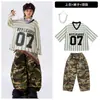 Ropa de moda para niños de Street Dance Ropa de moda Hip Hop para niños Conjunto genial para actuaciones callejeras Hip Hop infantil Moda escénica Ropa para actuaciones