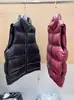 Chaleco de plumón estilo europeo 2026 con cuello alto para hombre y mujer, chaleco cálido engrosado de plumón de pato de alta gama, chaqueta de plumón para invierno