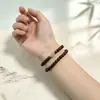 Venta Caliente Monte Tai Madera de Durazno Vieja Suerte Loto Loto 8mm Doble Círculo Vaina de Loto Pulsera para Hombres y Mujeres Juguete Cultural Cadena de Mano Suministro para Transmisión en Vivo