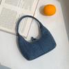 Bolso Dumpling de mezclilla estilo coreano personalizado, Bolso baguette nicho, Bolso de mano, Bolso de mano para mujer, Nuevo modelo de verano estilo coreano
