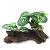 Comércio Exterior Plantas Aquáticas Artificiais/Plantas de Paisagismo para Aquário de Tartarugas/Decorações de Paisagismo para Aquário Peixe Resina Madeira Flutuante