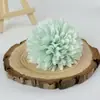 Flor de crisantemo de bola de simulación al por mayor decoración de salón de bodas accesorios de fotografía flor de tela de seda pasador de pelo lasagna
