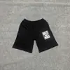 Pantalones Cortos Deportivos Casuales de Malla con Cordón y Estampado de Logo Francés Clásico Pintado a Mano Alcatraz