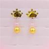 Brincos de Clipe Infantis Desenho Animado Sem Orelhas Furadas Diamante Colorido Contas Penduradas Brincos com Franja Brincos Decorativos para Meninas Preço por Par Estilo Infantil