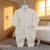 Romper Nuevo para Bebé Primavera y Otoño Algodón Sin Costuras Dibujos Animados Punteado Romper para Niño Venta al por Mayor 66~80 #