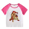Ropa Nueva para Niños, Camisetas de Manga Corta de Verano para Niños, Camisetas Interiores Raglán para Niños y Niñas, Camisetas de Manga Media para Bebés, Tops para Niños