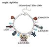 Pulsera de joyería al por mayor con colgante de aleación de puntada de animación de dibujos animados transfronterizos europeos y americanos.