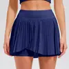 Conjunto de Roupa Esportiva Transfronteiriça Caijue para Mulheres, Roupa de Yoga Respirável, Roupa de Fitness de Manga Curta, Conjunto de Roupa Slim-Fit para Badminton e Tênis para Mulheres