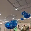 Decoración de Plástico Arreglo de Bola de Boda Bola Mall-Langer Venta al Por Mayor Acrílico Hueco Fábrica Bola CM 1002 Transparente
