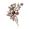 Nueva Moda Vintage Ramo de Pedrería Planta Broche Personalizado Nicho Mujer Abrigo Abrigo Corsage Joyería Pin