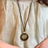 Collar Largo con Borla de Cuentas Estilo Étnico Bohemio para Mujer Cadena para Suéter Retro Accesorios de Nuevo Estilo Festivo 2025