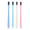 Palha de trigo cabelo macio tubo independente viagem adulto cabelo macio cabeça pequena bambu carvão escova de dentes dental escova de dentes diária atacado