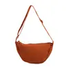 Bolsa de mano de color liso estilo japonés para mujer, nuevo modelo 2025, bolso cruzado ligero, bolso de hombro, bolsa de lona, bolso de axila, transfronterizo