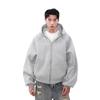 Cardigan americano retrô com zíper 480G, tendência de inverno masculina, jaqueta solta com capuz Joker