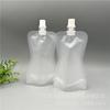 Protección ambiental material compuesto de PE reciclable de una sola capa material de reciclaje PE-PCR bolsa autosellante para alimentos bolsa compuesta con boquilla de succión
