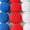 Brinquedos Personalizados para Animais Hamster Coelho Pássaro Gato Cachorro Bola de Corda de Algodão para Roer e Limpar Dentes Decoração de Feriado