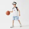 Chal de hombros anchos para niños, malla transpirable deportiva de verano para niños, nuevo estilo 2026, camiseta sin mangas para niños