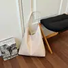 Bolsa Feminina de Grande Capacidade 2026 Nova Tendência Nicho Bolsa Tote Tecida com Toque de Luxo Bolsa Tote Versátil de Ombro