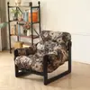 Sofá Perezoso Individual Sala de Estar Italiano Retro Ocio Diseñador Lujo Ligero Madera Maciza Jersey Sofá Silla Reclinable