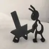 Novo Suporte de Papel Higiênico Formato de Formiga Impresso em 3D, Decoração Interessante, Modelo Novo, Tridimensional, Design Simples com Adesivo, Porta-Papel Higiênico Moderno para Quarto