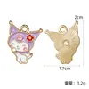 Pingentes esmaltados fofos da série Sanrio urso de desenho animado, My Melody, cachorro Pacha acessório DIY pequenos pingentes