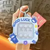 Oso Ángel Lindo Transfronterizo Juguete de Apretar Burbujas Llavero para Aliviar el Estrés Colgante de Bolso Regalo Comercio Exterior