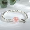 Pulsera de Cuentas de Plata de Ley s925 Raíz de Loto Miss Plata para Mujer Moda Nacional Loto Hecho a Mano DIY Pulsera Moda Estilo Verano