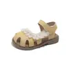 Sandalias para Niña 2026 Verano Infantiles con Cordones Huecas de Princesa Suela Suave Antideslizantes Zapatos de Playa para Bebé Niña