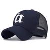 Gorra de Béisbol para Hombre Coreano Zhenyueqi con Visera Solar para Mujer para Exteriores, Gorra de Golf con Letra U para Primavera y Verano