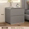 Mesita de noche, dormitorio, color crema, pequeña, minimalista, moderna, estrecha, no requiere montaje, madera maciza, de tres niveles, lujo ligero, de alta gama, sala de estar