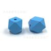 Cuentas de madera octogonales de color de 20 mm, cuentas de loto cortadas, anillo, pintura retentora de agua, accesorios para joyería de color mixto DIY, materiales hechos a mano