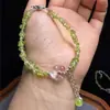 Pulsera Ajustable de Grava Dulce de Cristal Natural Dopamina Piedra Natural Diseño de Nicho Zorro de Nueve Colas Amatista