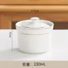 Olla para Sopa de Nido de Pájaro Olla de Cerámica para Sopa Baño María con Tapa Tazón para Huevos al Vapor Postre Saludable Bocadillos Shaxian Olla de Barro para Estofado Revestimiento Interior Creativo