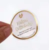 Etiqueta Adhesiva Transparente para Estampado en Caliente Pegatina Selladora Mascota Impermeable y Resistente a Rayones Caja de Empaque para Botella Cosmética Pegatina de Marca Personalización