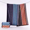 Toalhas Masculinas de Cor Escura, Algodão Macio Colorido, Sem Fiapos, Tingidas no Fio, Absorventes, Jacquard, Toalhas de Rosto para Casa, Atacado, Embaladas Individualmente