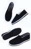 Sapatos de Pano de Pequim Antigos para Homens, Sapatos de Pano de Mil Camadas Feitos à Mão, Sapatos de Pano de Uma Perna com Solas Nuvem Auspiciosa, Sapatos de Trabalho Masculinos Respiráveis