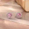 Pendientes de Zirconia Moissanita de Gama Alta, Diseño de Nicho, Exquisitos y Versátiles, Pendientes Elegantes, Moda de Lujo Ligero Pendientes S925