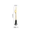 Tenedor de Fruta de Dibujos Animados de Celebridad de Internet Creativo Nuevo Estilo Garra de Gato Mango de Cerámica Tenedor Pequeño Palillo de Fruta Hogar Lindo Tenedor de Postre
