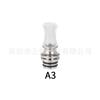510 Largo Acero Inoxidable + Plástico Acrílico Pom Pei Pajita Conector Único Goteo